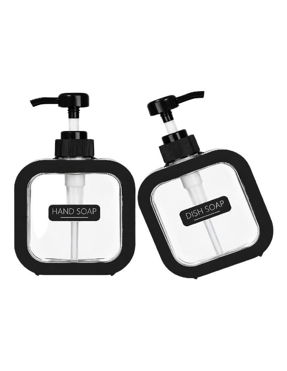 Set dosificador de jabón de plástico 1