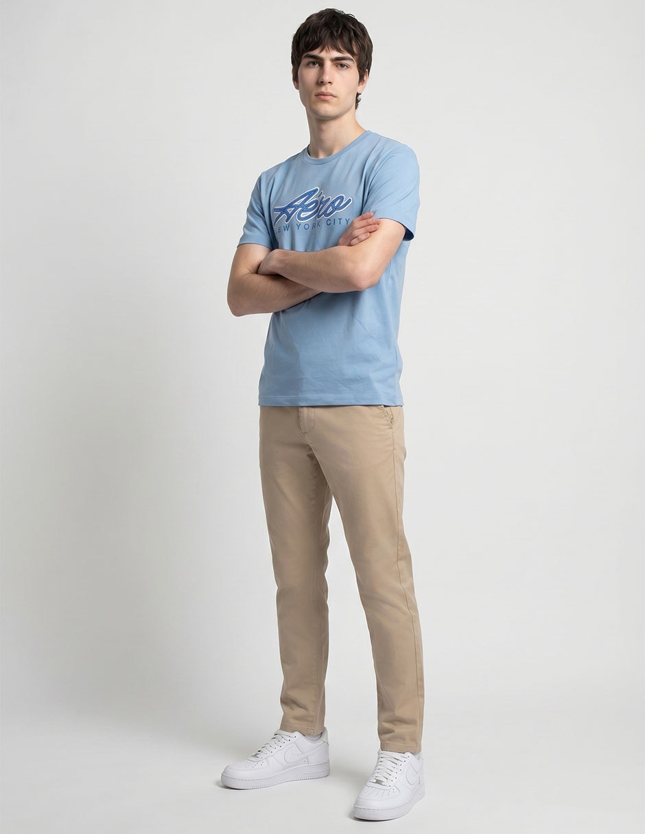 Playera cuello redondo para hombre