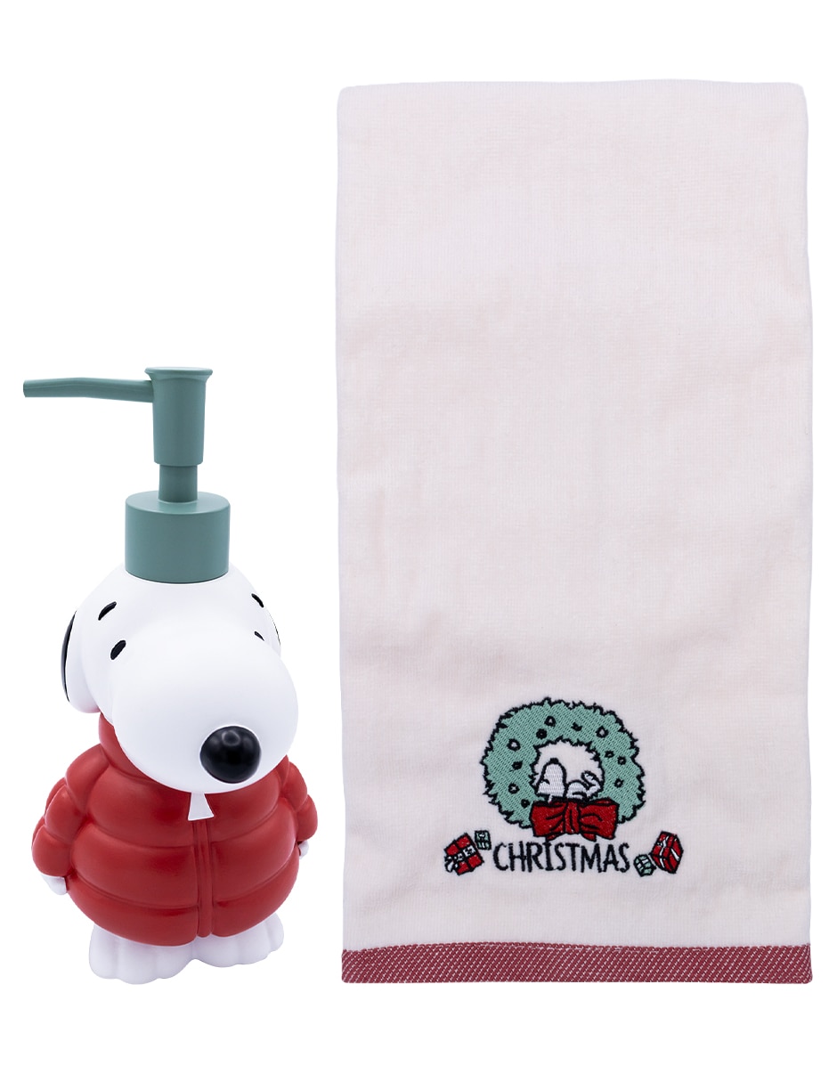 Juego de accesorios para baño Snoopy Warm de resina Wishes 2 piezas Juego de accesorios para baño Snoopy Warm de resina Wishes 2 piezas