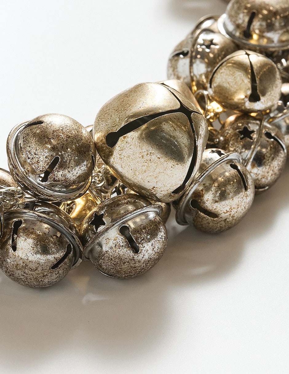 Corona decorativa Lit Metallic Bell 2