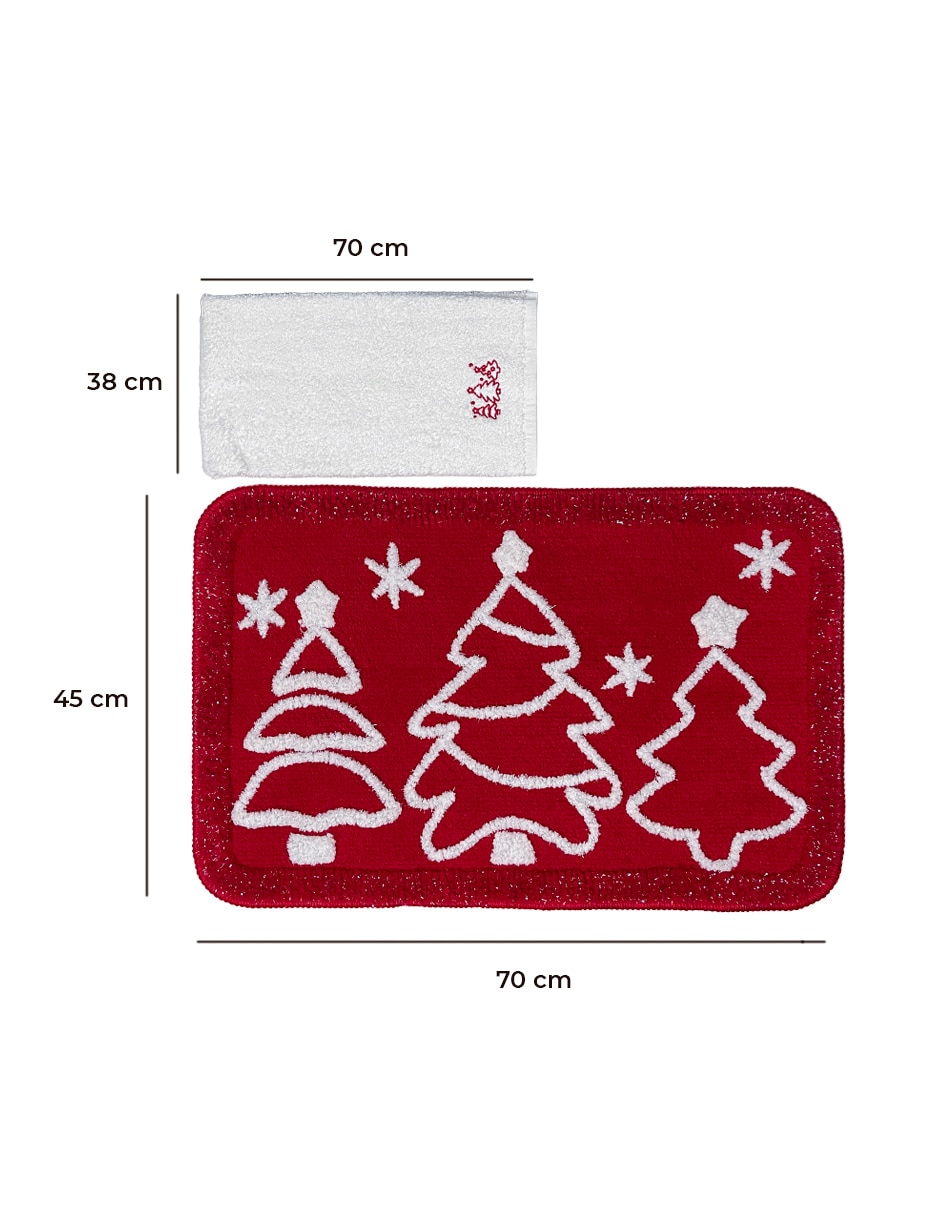 Juego de baño navideño