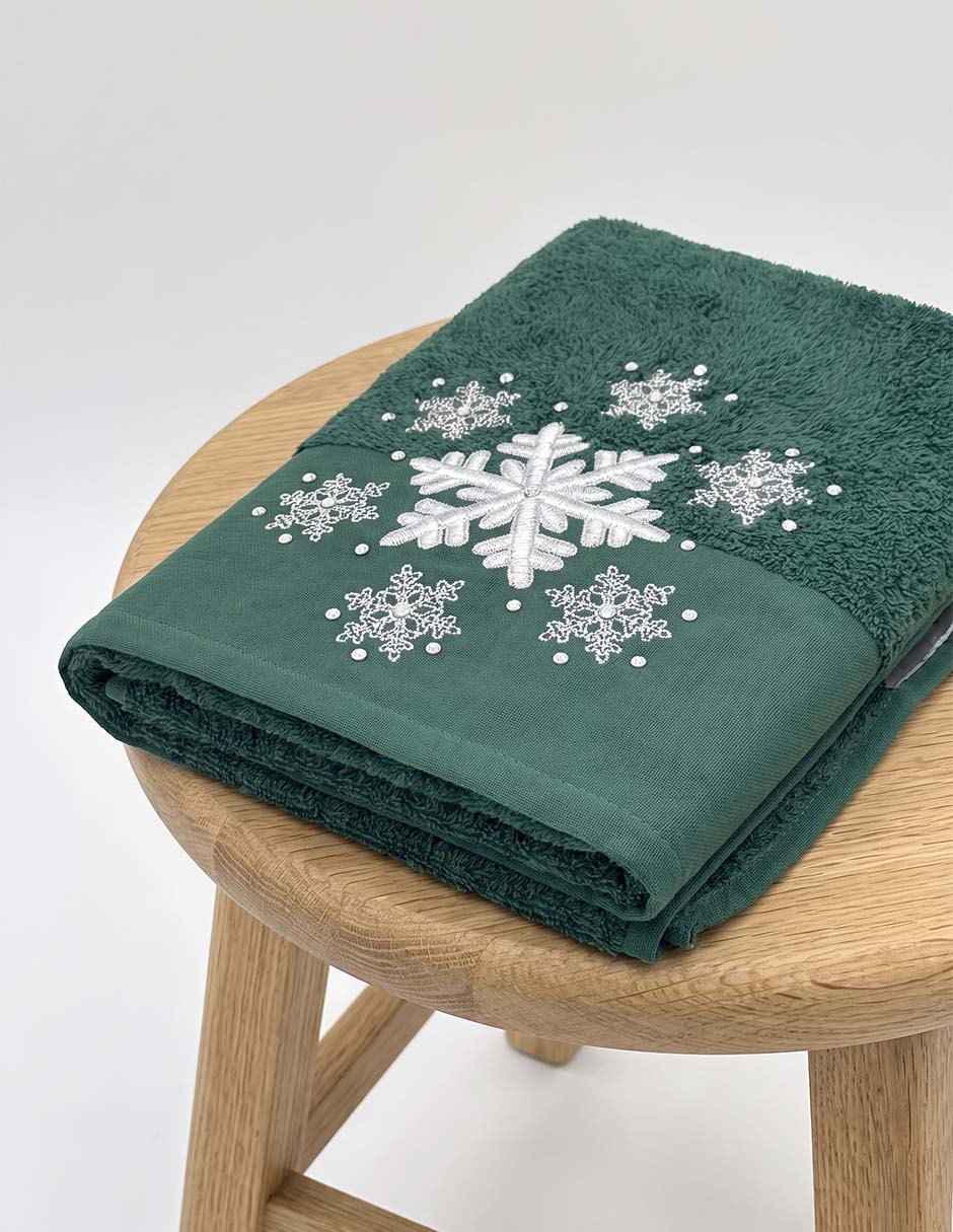 Set de toallas navideñas de algodón 2