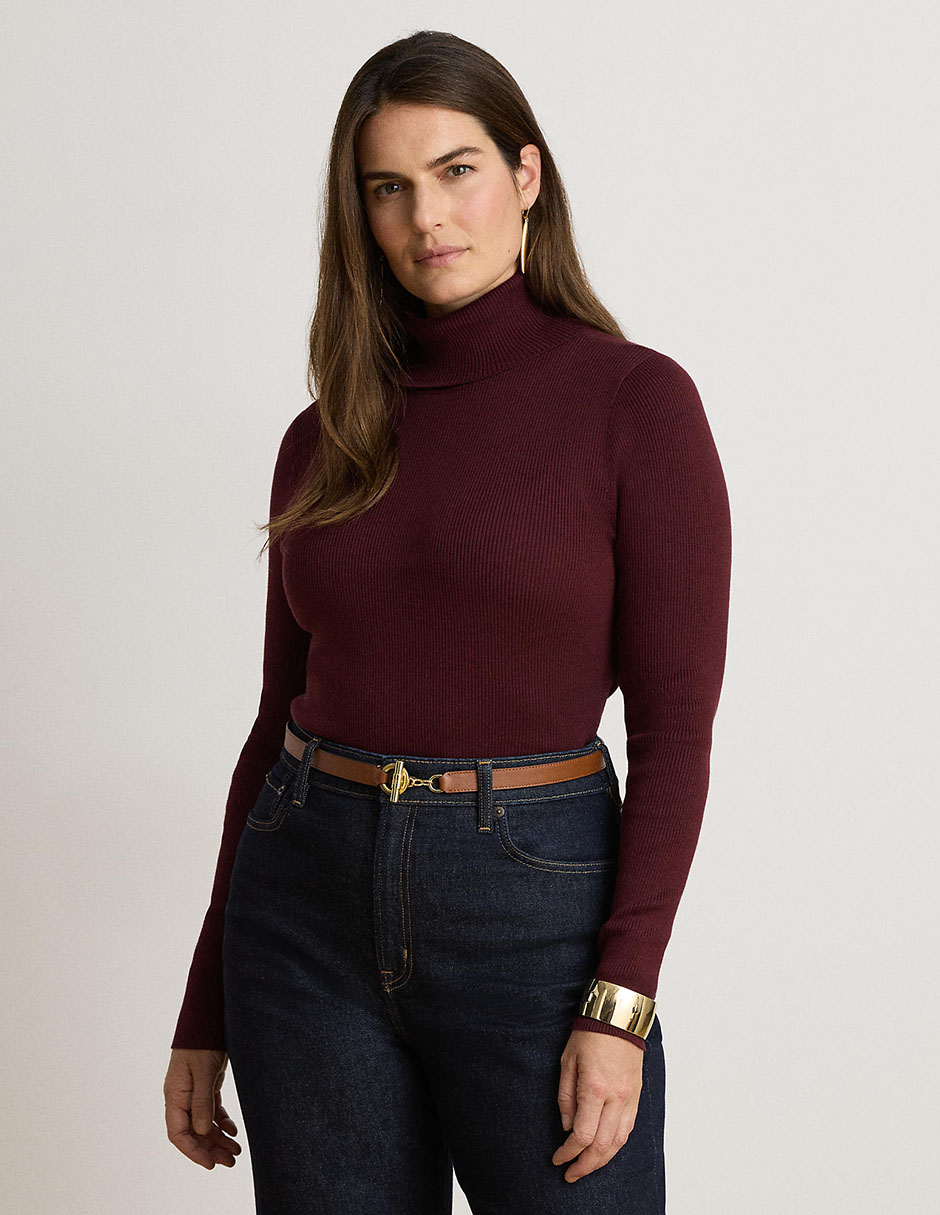 Suéter cuello tortuga para mujer 10