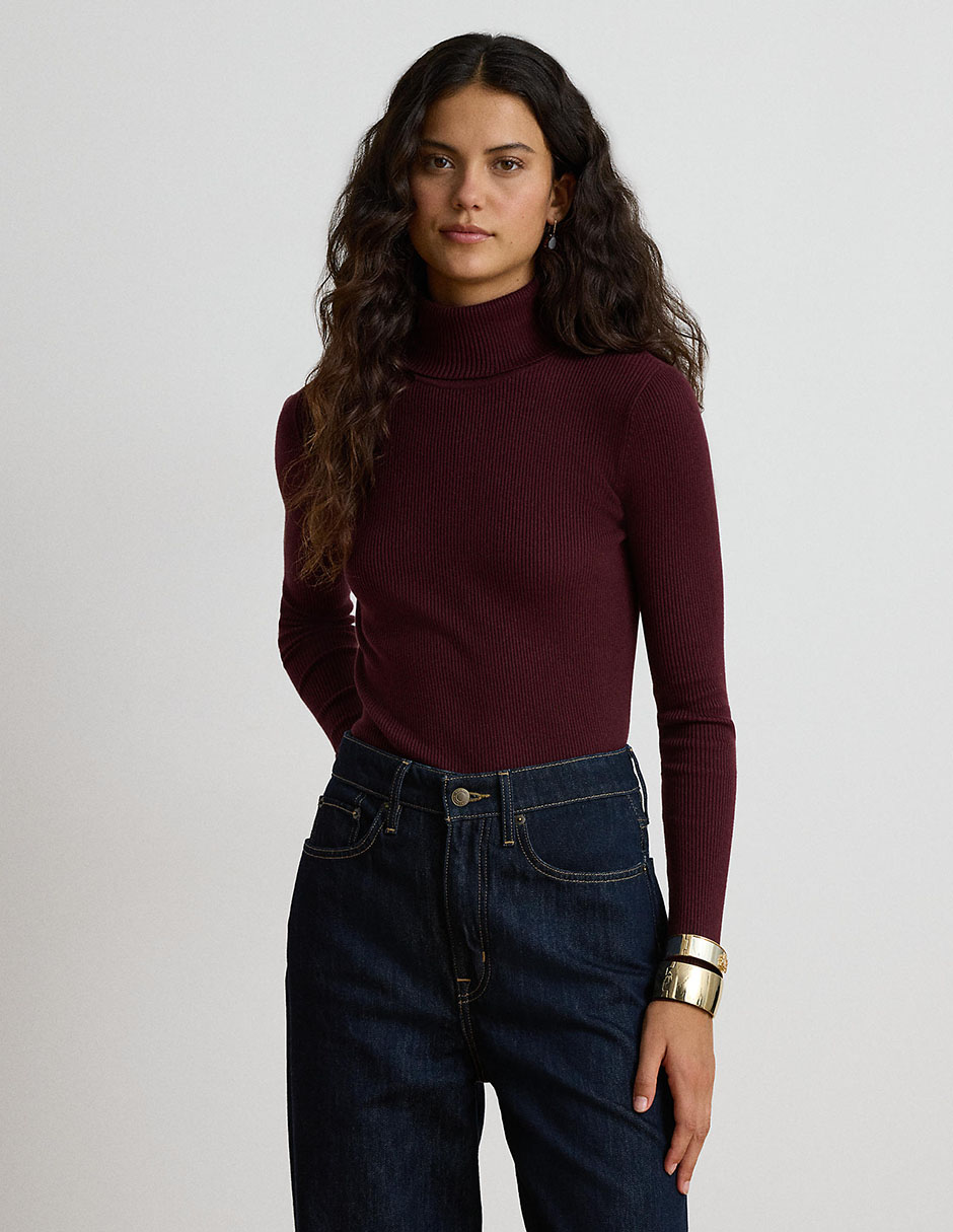 Suéter cuello tortuga para mujer 1