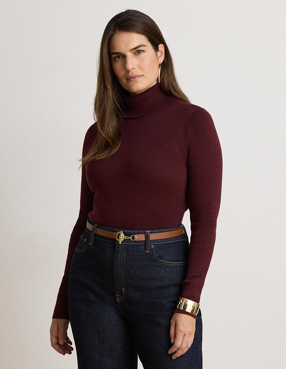 Suéter cuello tortuga para mujer 11