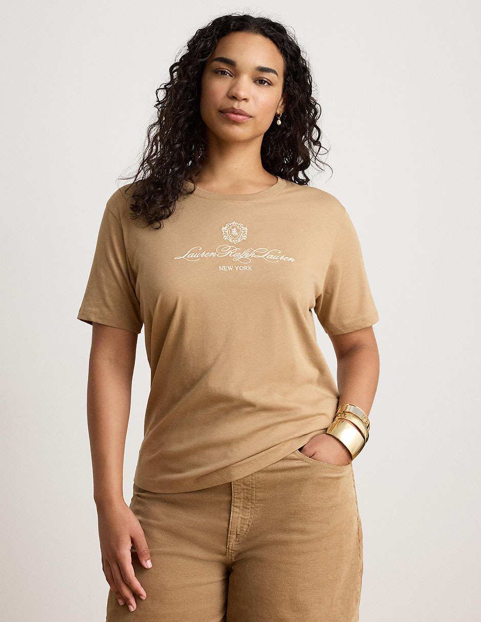 Playera manga corta cuello redondo para mujer 8