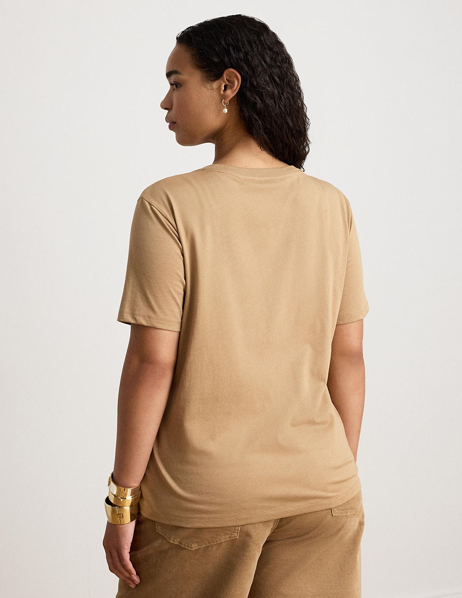 Playera manga corta cuello redondo para mujer 10