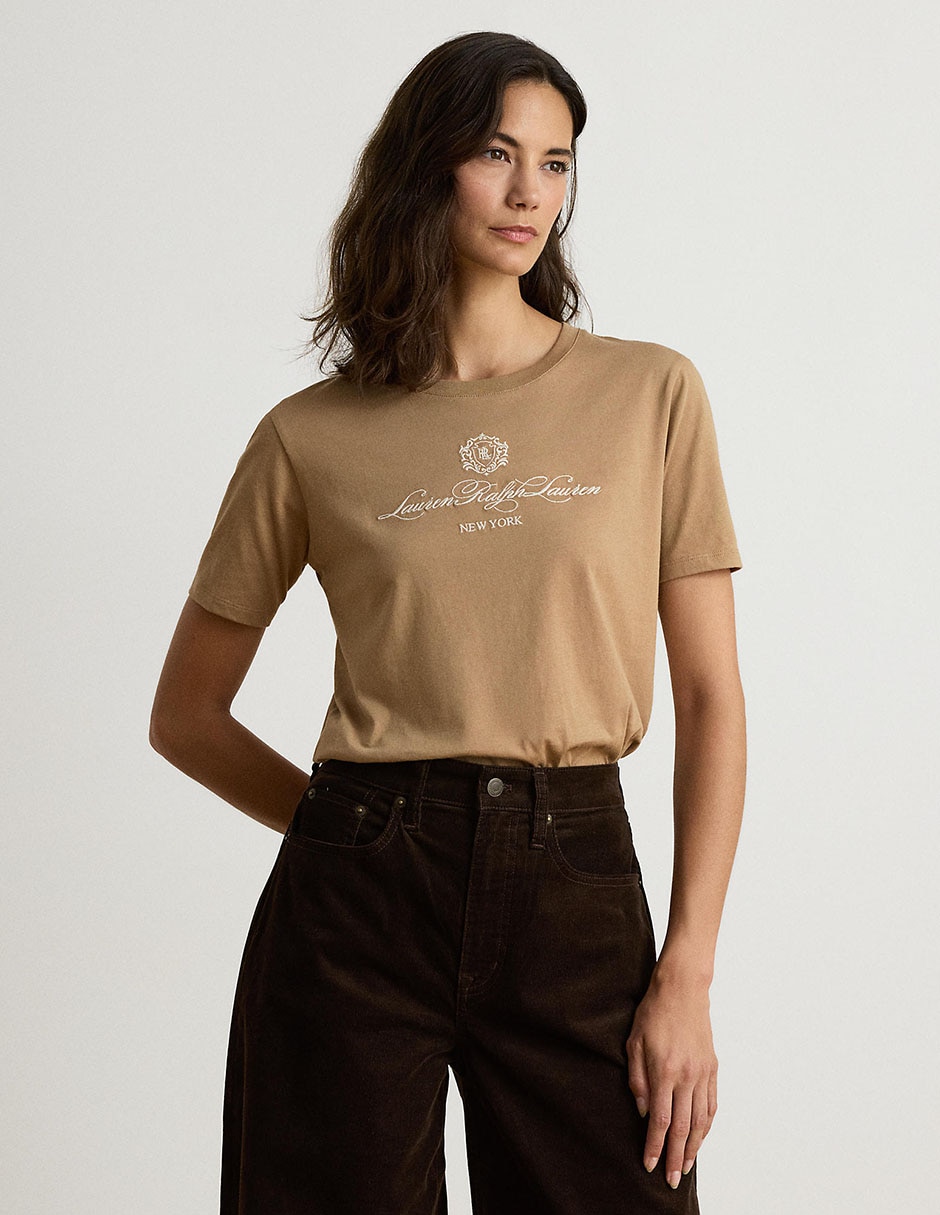 Playera manga corta cuello redondo para mujer Playera manga corta cuello redondo para mujer