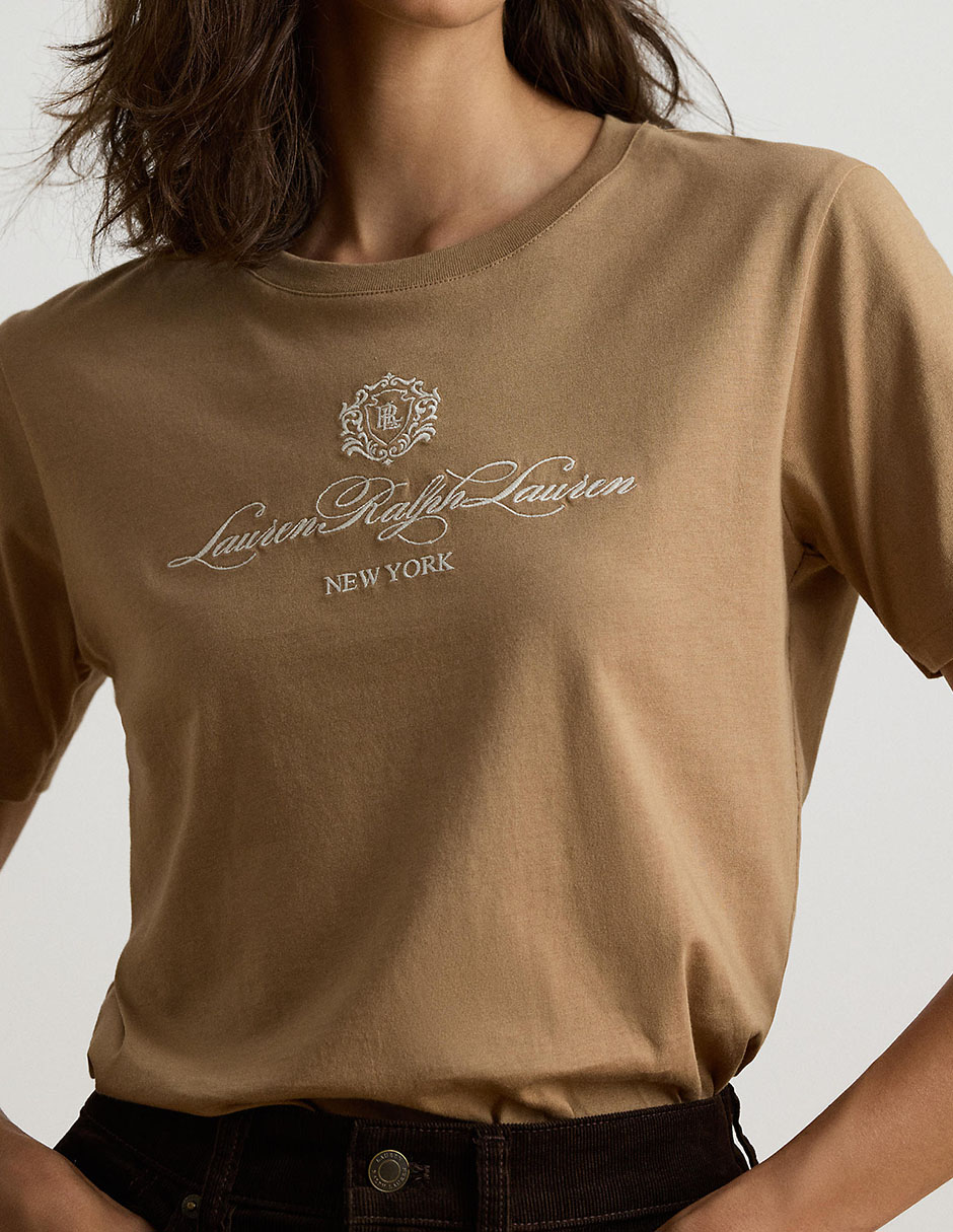 Playera manga corta cuello redondo para mujer 6