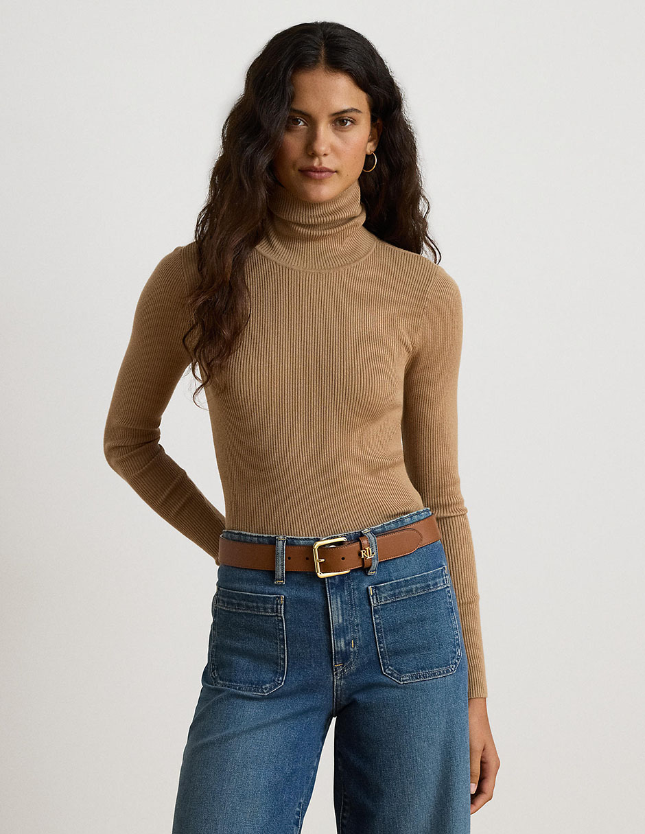 Suéter cuello tortuga para mujer