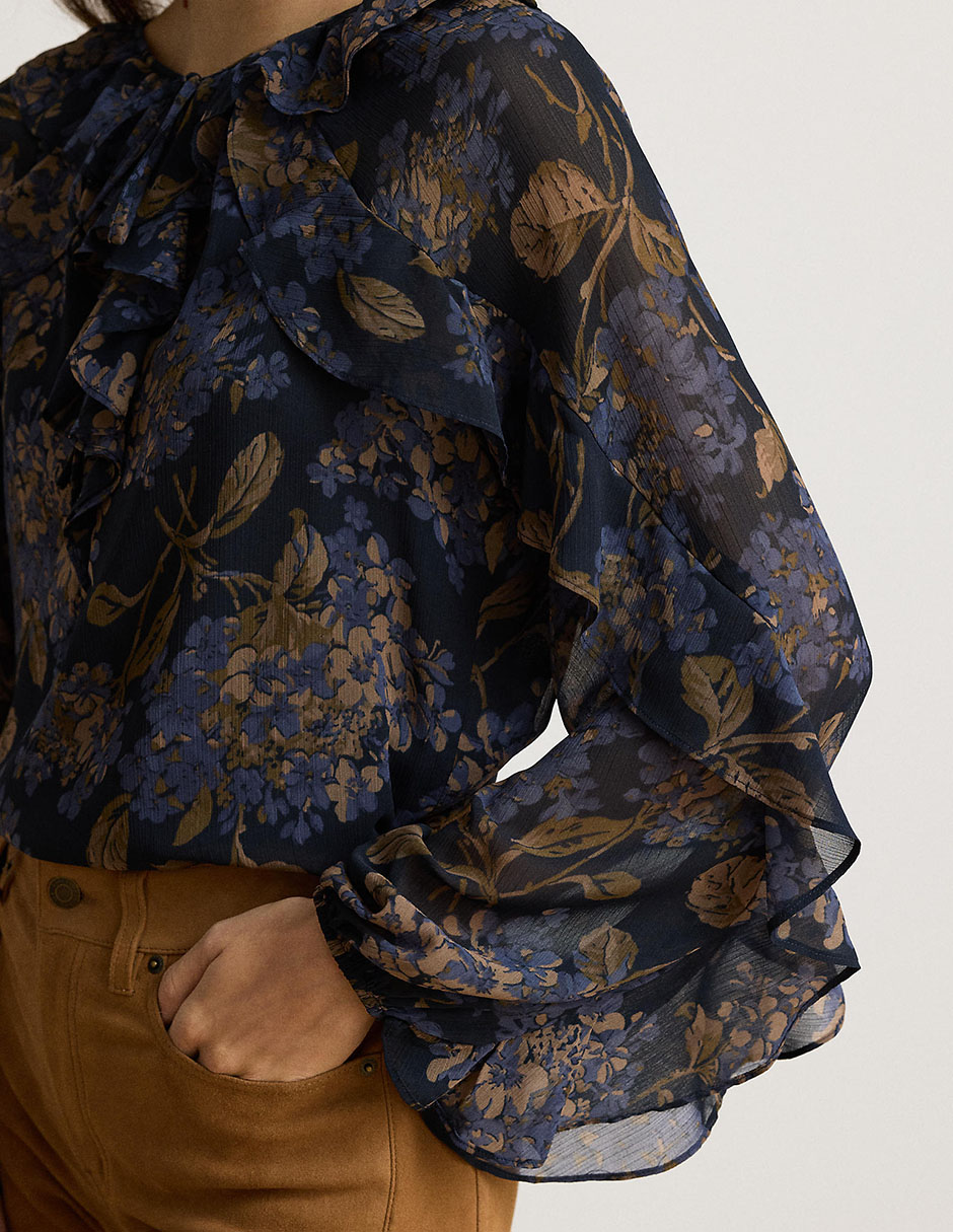 Blusa manga larga para mujer