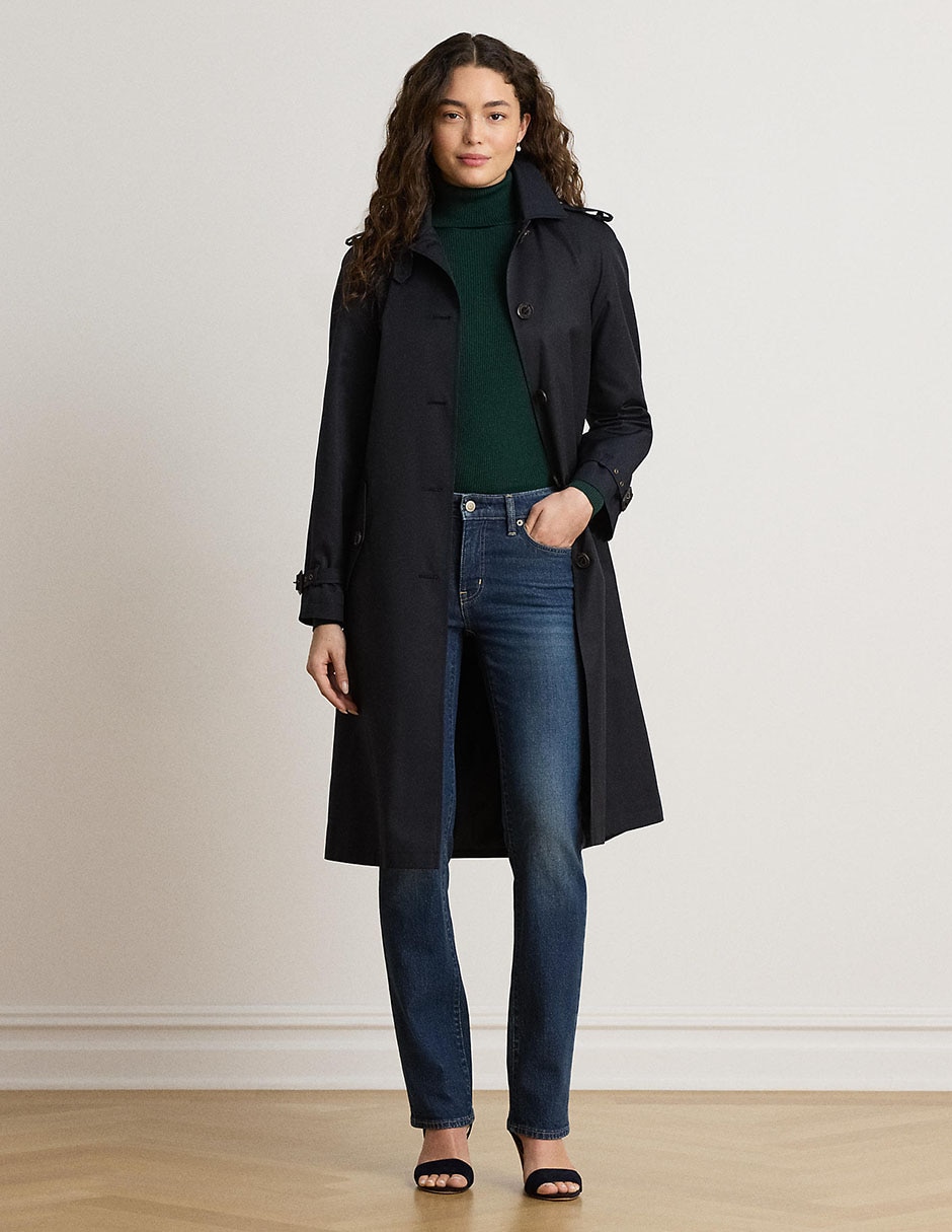 Jeans straight a la cintura para mujer 3