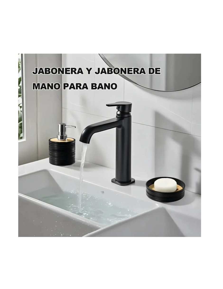 Juego de accesorios para baño de plástico 4 piezas 2