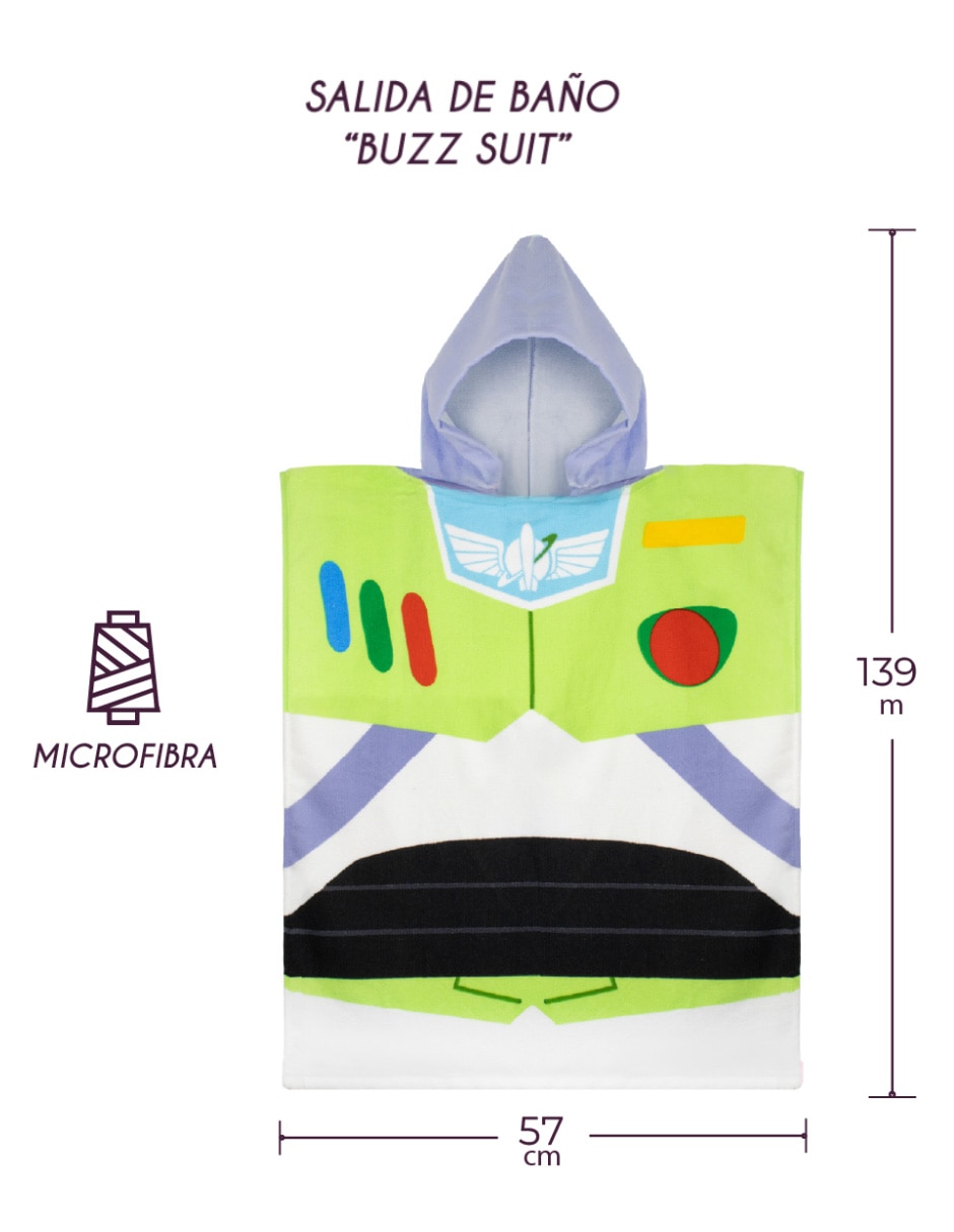 Toalla poncho Home Acces Buzz Lightyear de algodón
