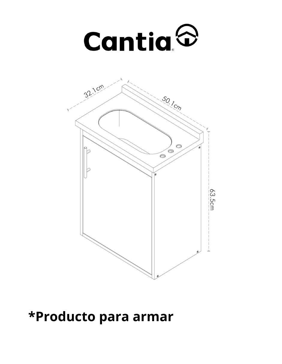 Paquete de baño armable mdf 8