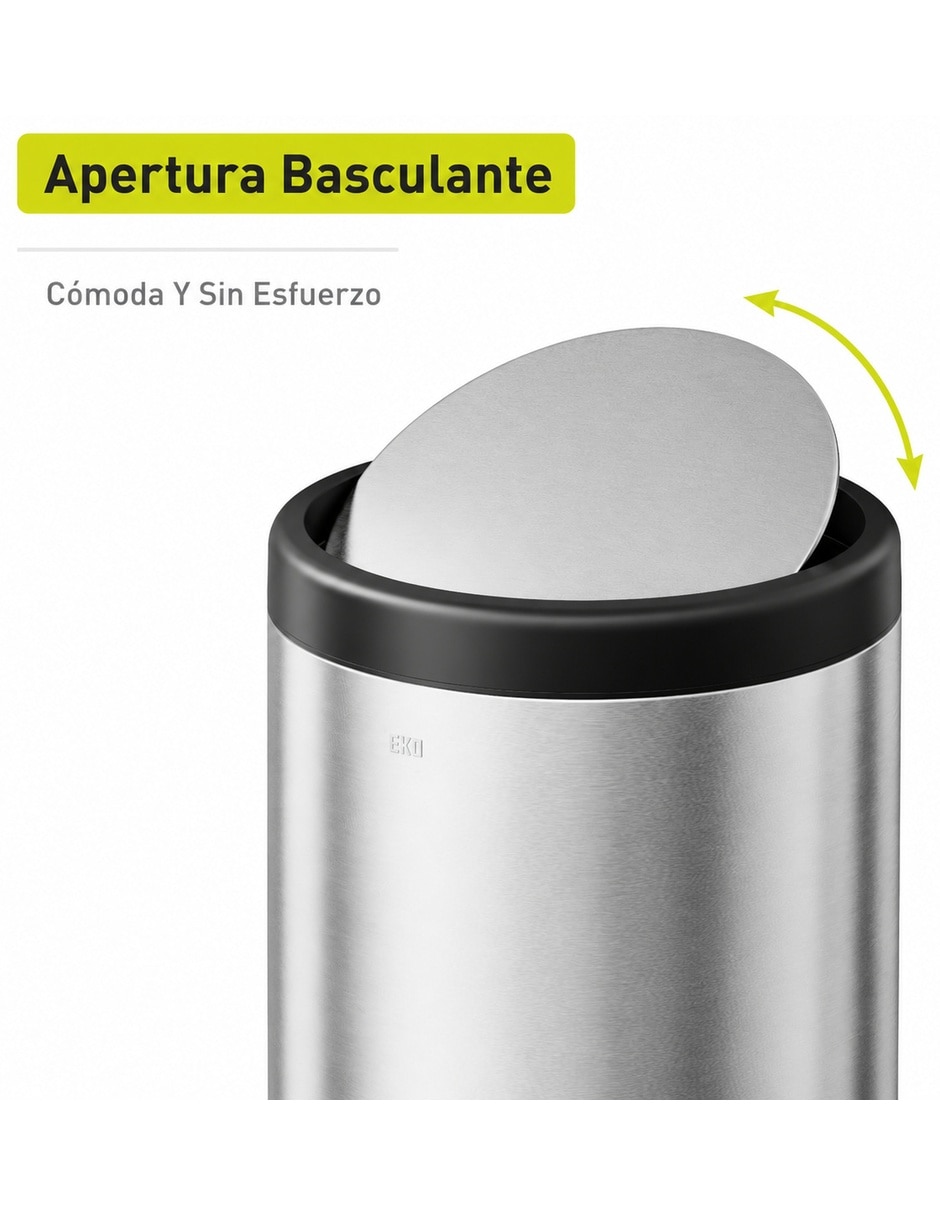 Bote de basura villa de acero inoxidable 9