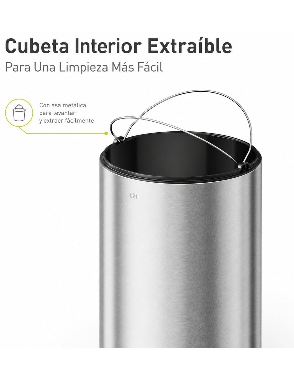 Bote de basura villa de acero inoxidable 6