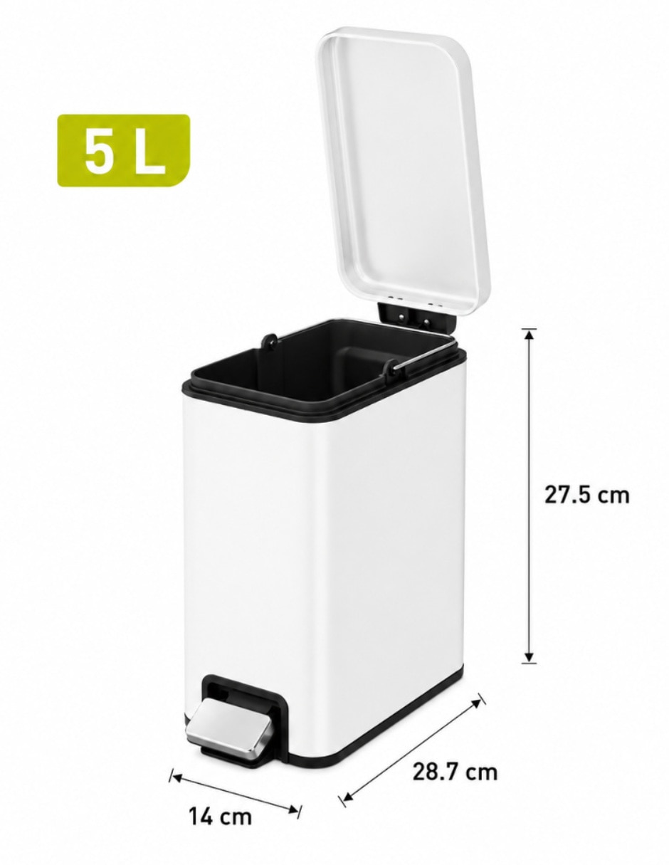 Bote de basura genie de acero inoxidable 8