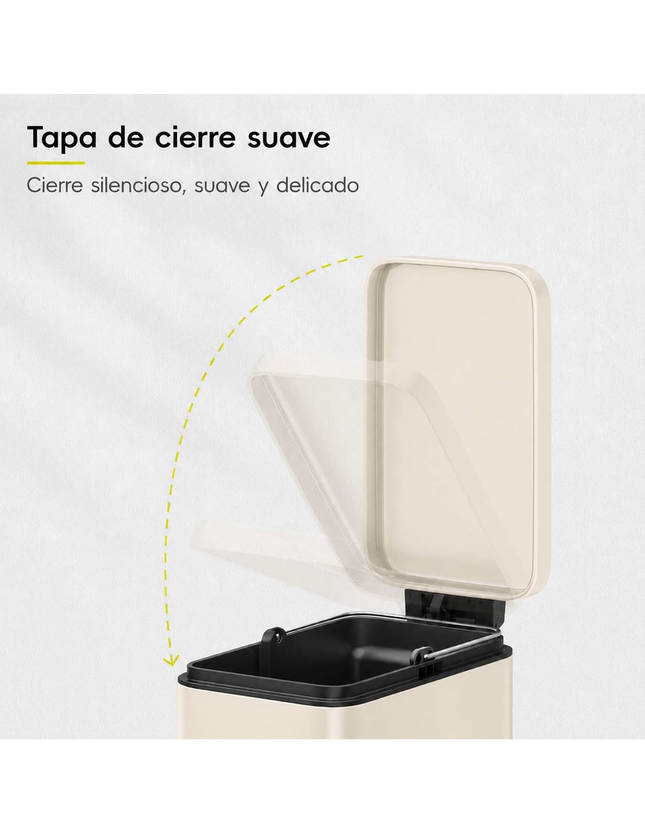 Bote de basura genie slim de acero inoxidable 6