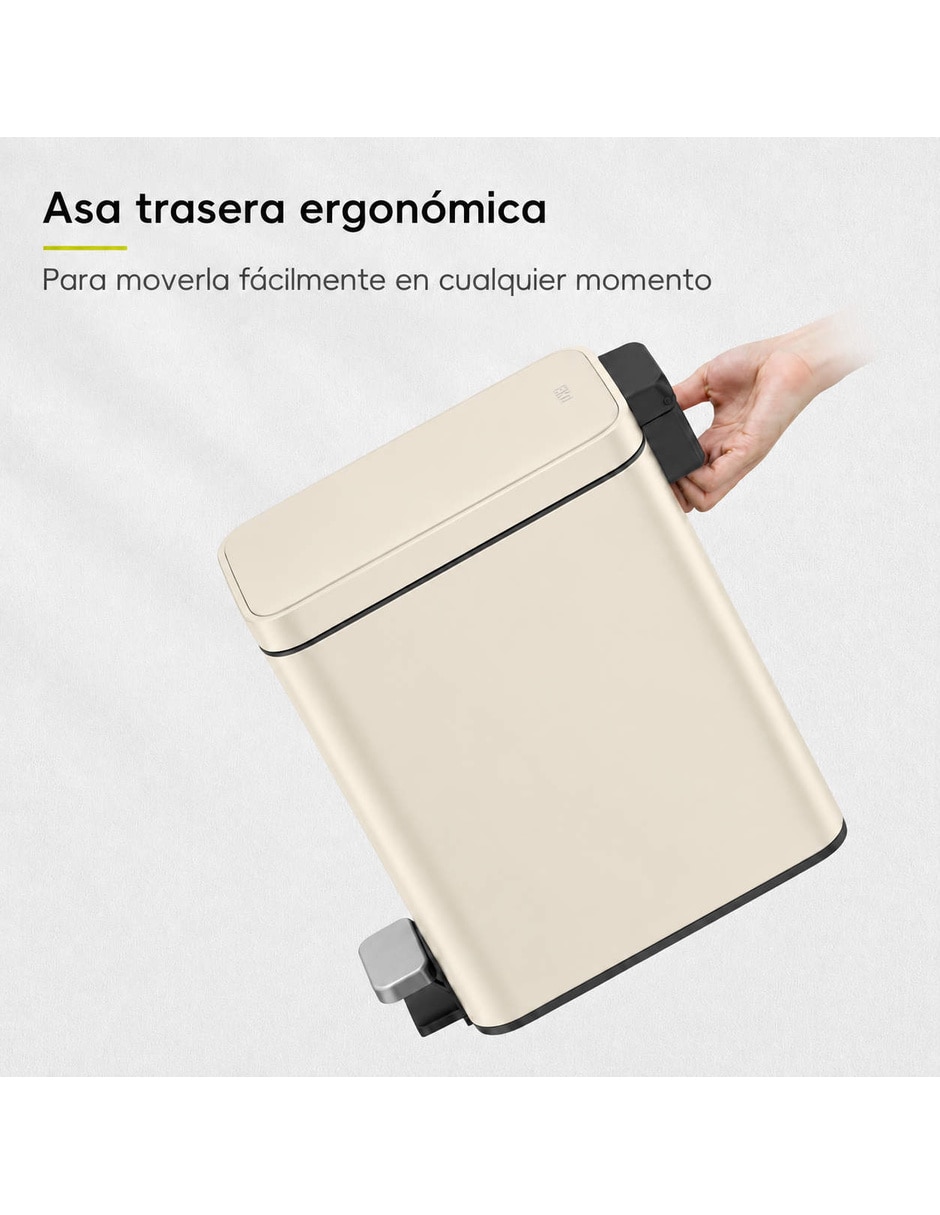 Bote de basura genie slim de acero inoxidable 5