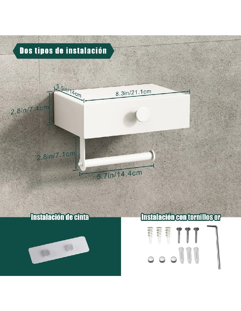 Portarollo de aluminio 4