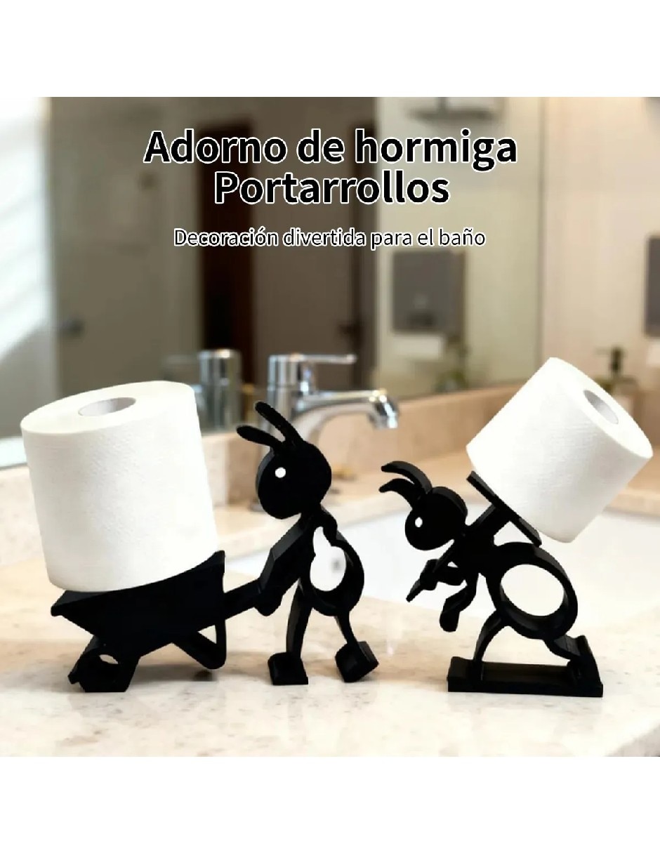 Portarollos de cerámica 2 rollos 4