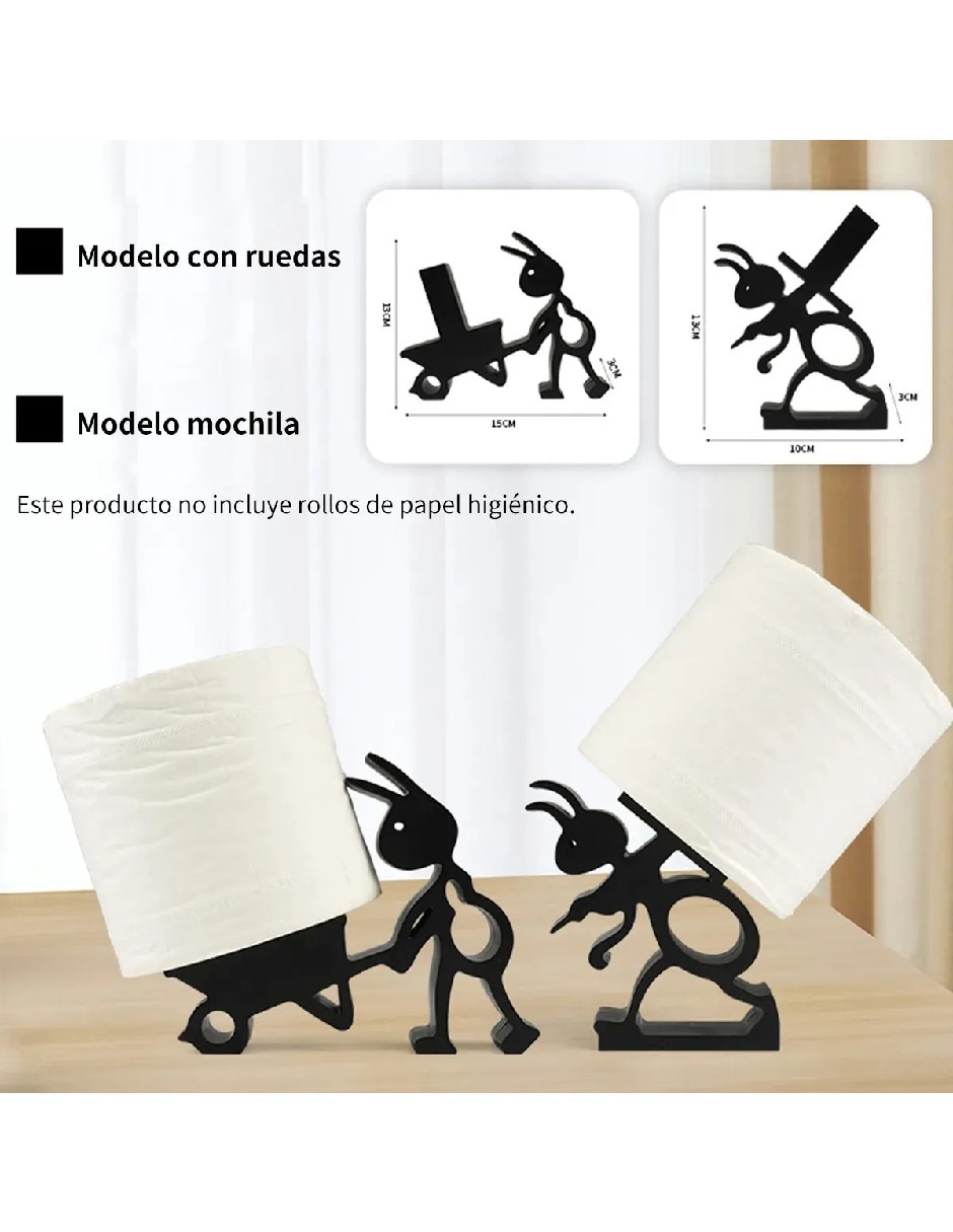 Portarollos de cerámica 2 rollos 5