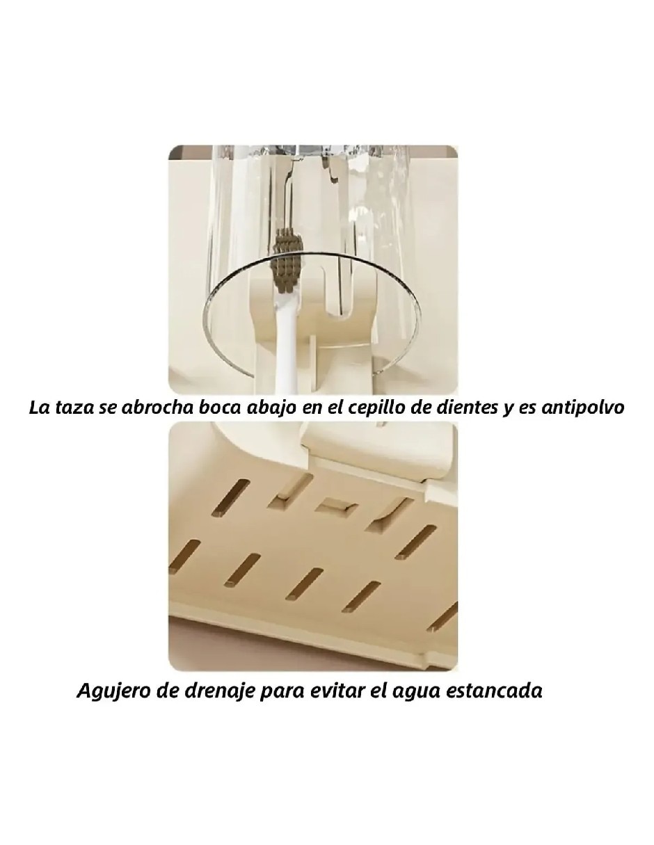 Set organizador de baño armable 4