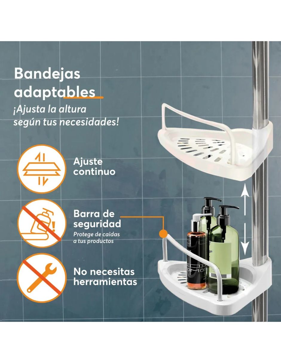 Organizador de regadera armable 4
