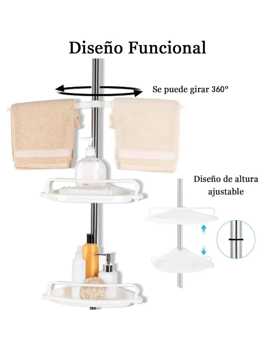 Organizador de regadera armable 3