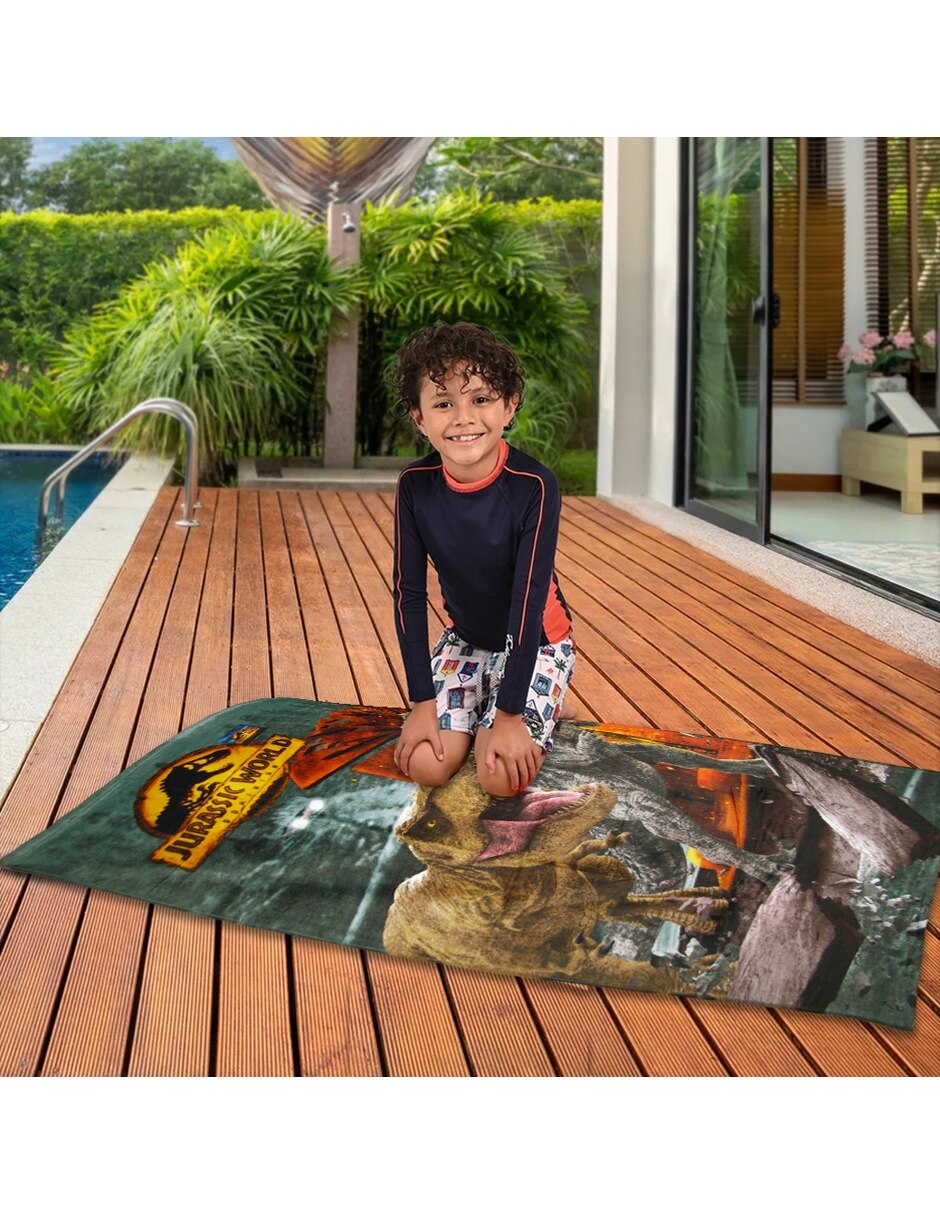 Toalla de baño infantil jurassic park 3