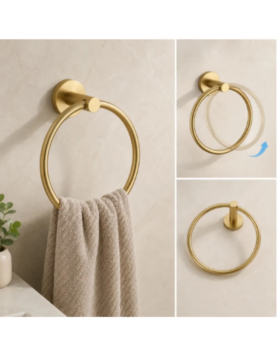Juego de accesorios para baño de acero inoxidable 4 piezas 3
