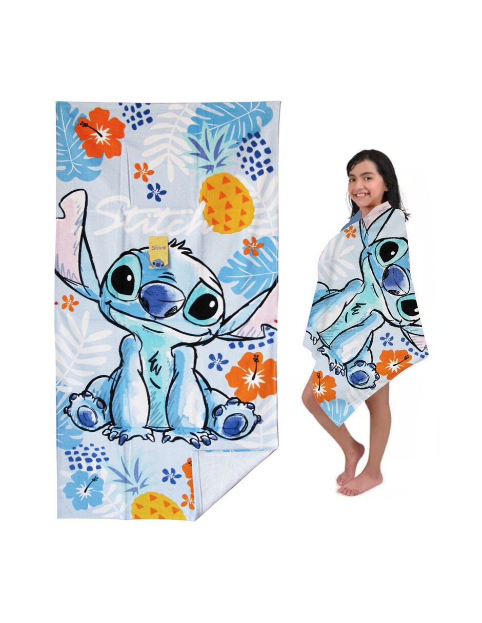 Toalla de baño infantil stitch