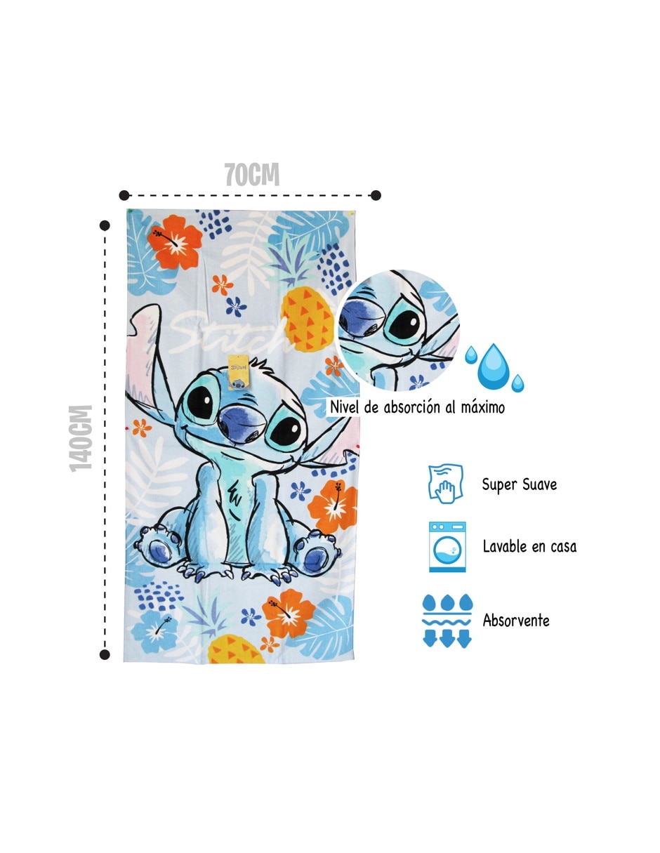 Toalla de baño infantil stitch 4