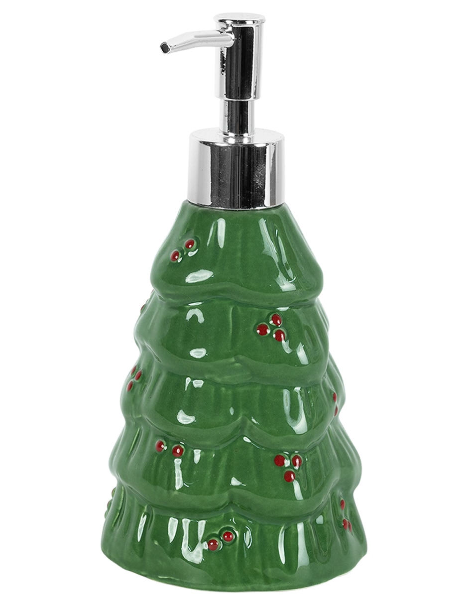 Dosificador jabón de Navidad de cerámica
