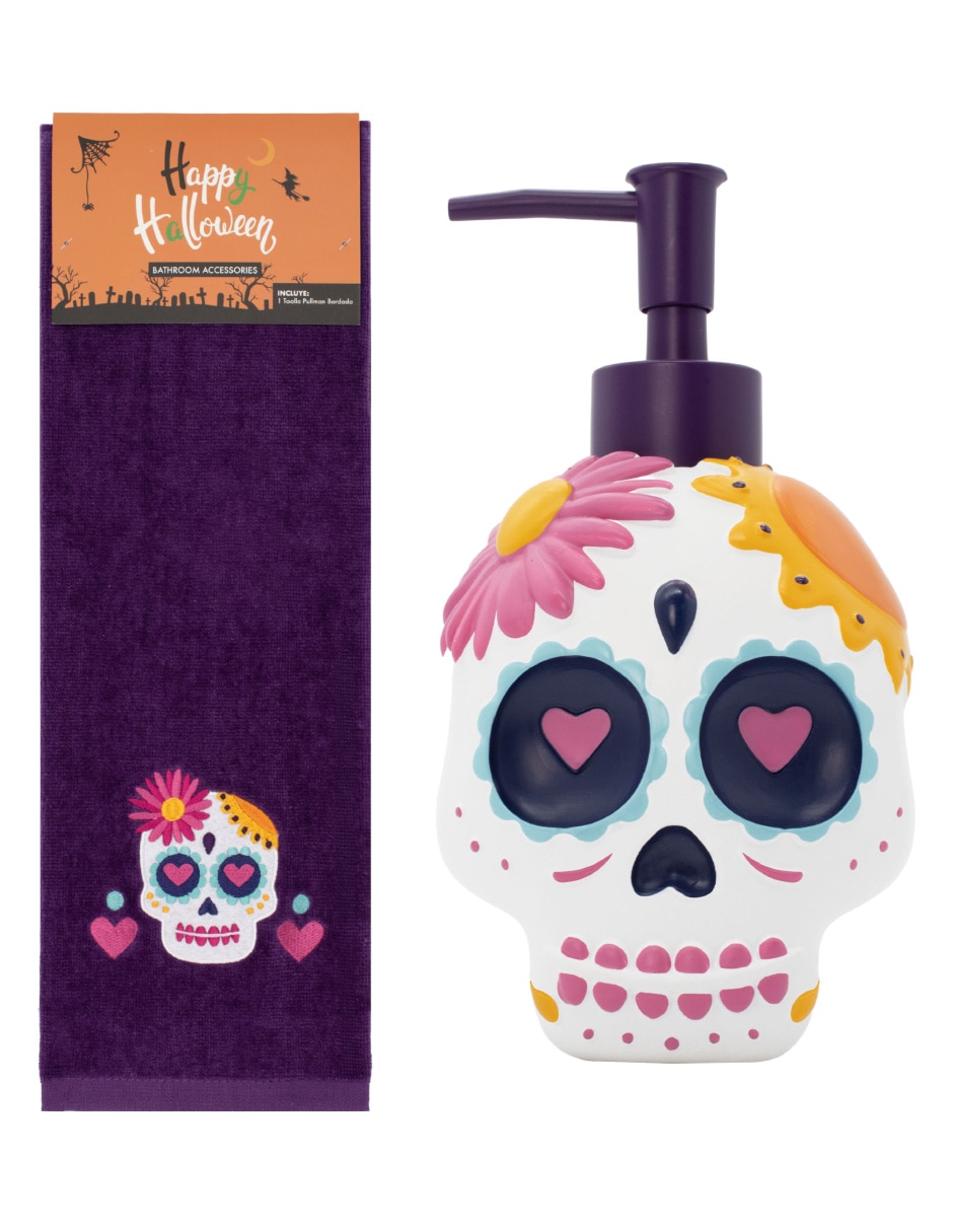 Dosificador jabón de Calavera de Resina