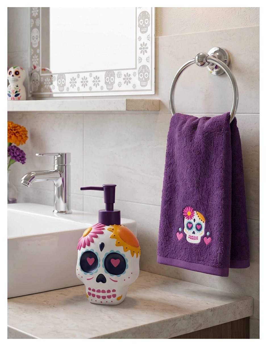 Dosificador jabón de Calavera de Resina 9