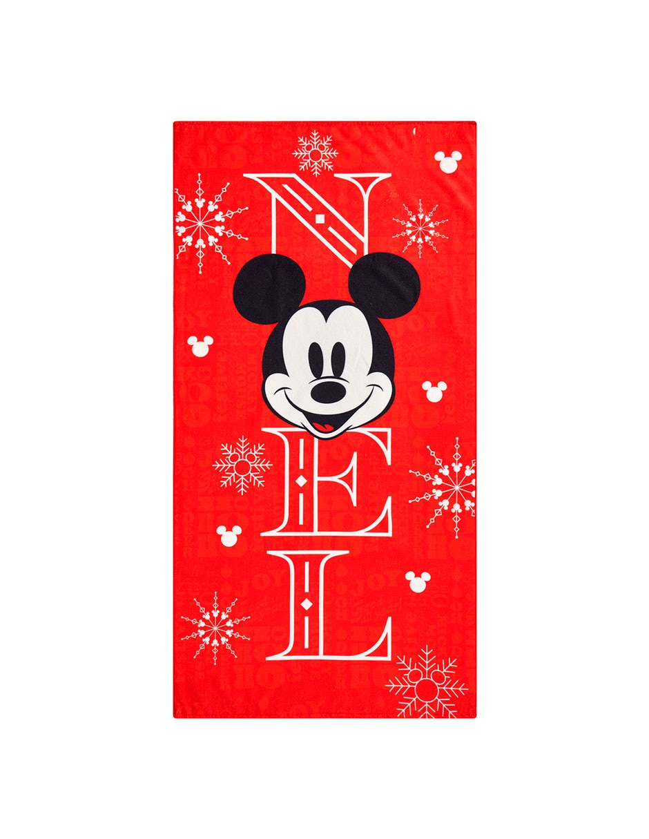 Toalla de baño Premium Noel Navidad Mickey Mouse de Microfibra Toalla de baño Premium Noel Navidad Mickey Mouse de Microfibra