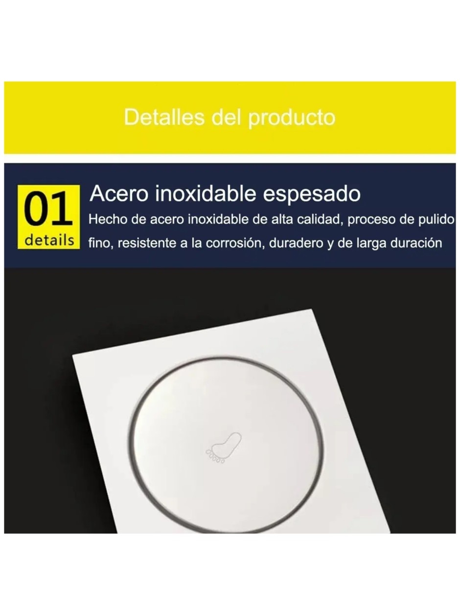 Tapa para coladera de Baño de acrílico 2