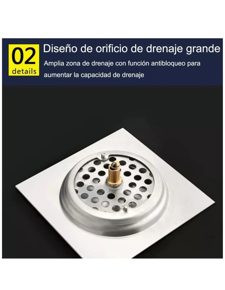 Tapa para coladera de Baño de acrílico 3