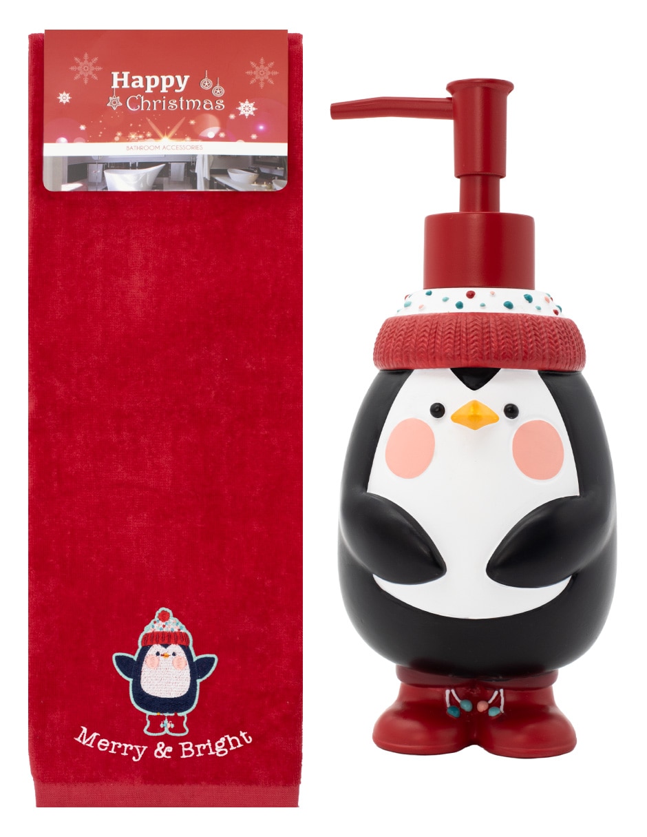 Dosificador jabón de Pingüino de Resina Dosificador jabón de Pingüino de Resina