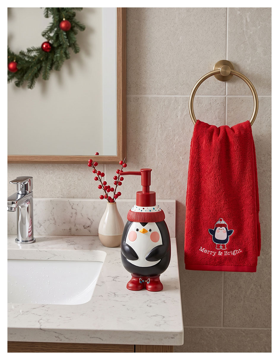 Dosificador jabón de Pingüino de Resina 5