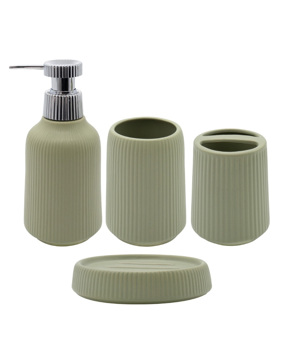 Juego de accesorios para baño 12 de Resina 4 piezas Juego de accesorios para baño 12 de Resina 4 piezas