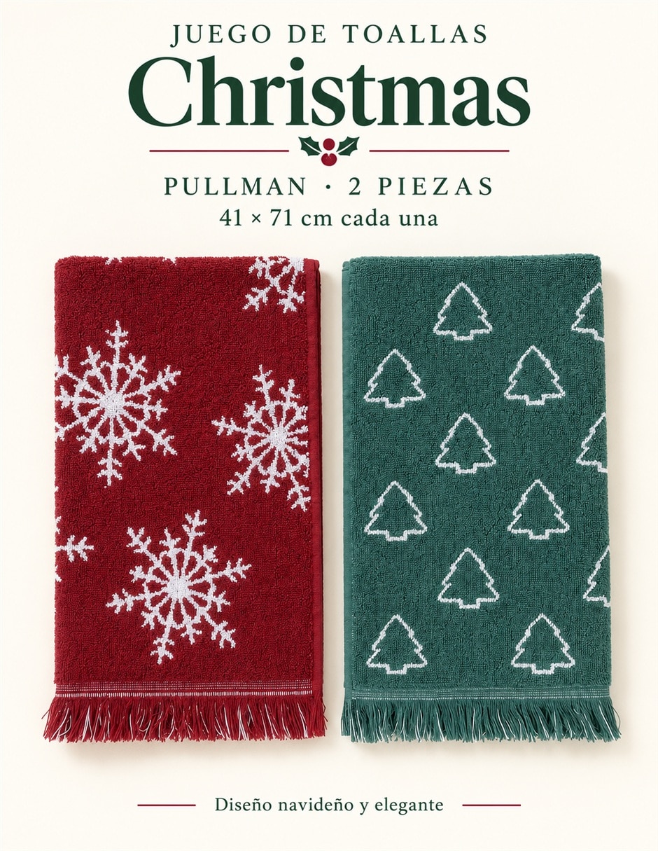 Set toallas Navidad de Microfibra 4