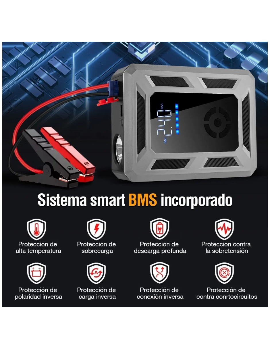 Arrancador compacto para auto arrancador inteligente 2